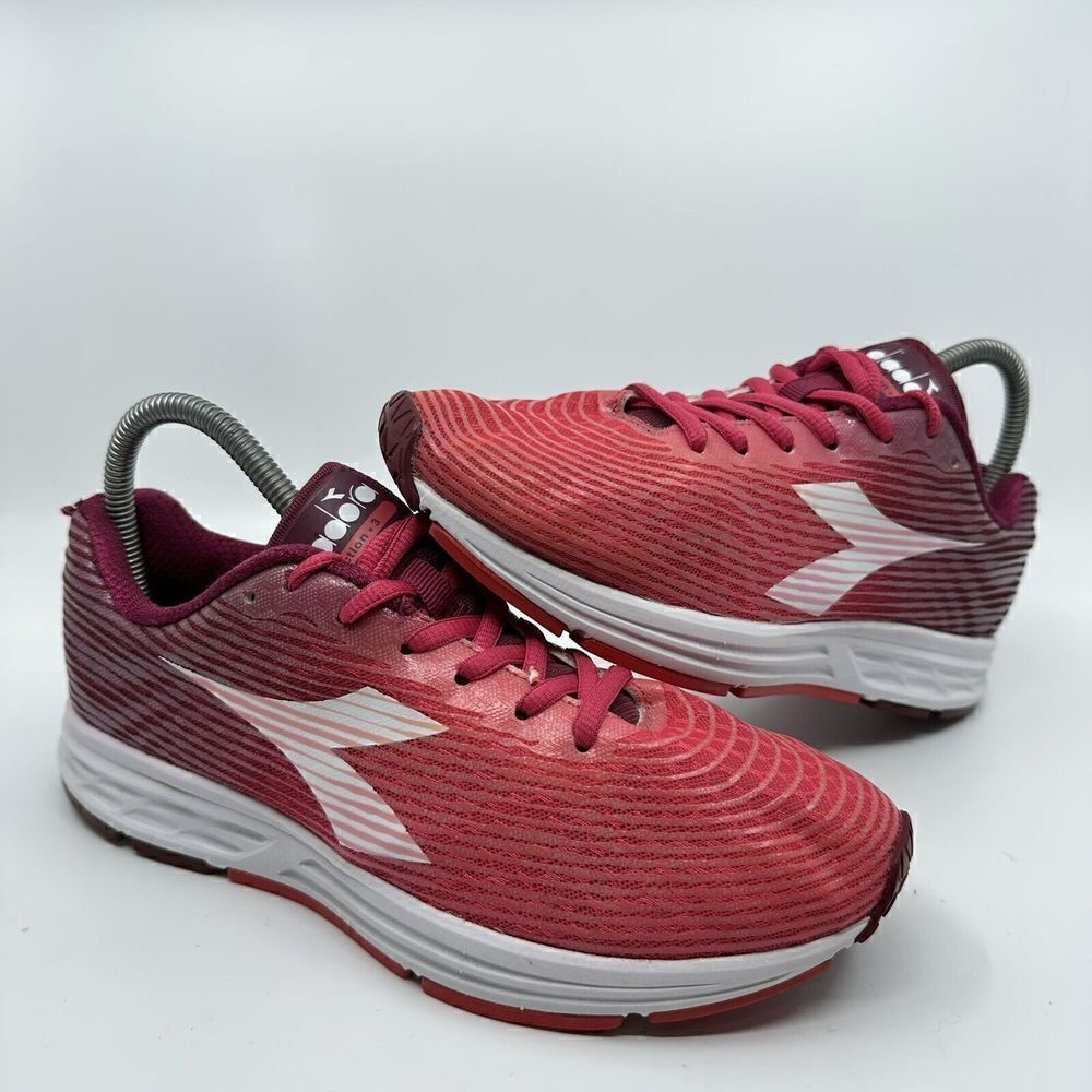 Diadora Action + 3 Women’s Size 8 Pink White Athletic Running Shoes 90224